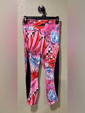 Nike Dri-FIT Floral Leggings- Pink, Blue, Black Small